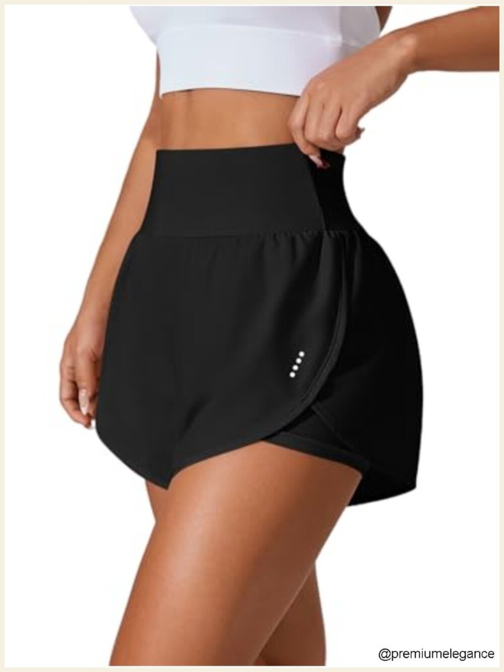 High Waisted Athletic Running Shorts with Pockets 3" Dolphin Gym Yoga